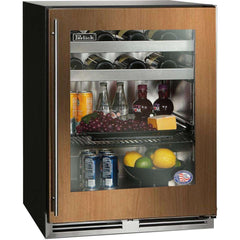Perlick ADA Height Compliant Indoor Beverage Center With Fully Integrated Panel-ready Glass Door - HA24BB-4