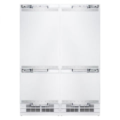Hallman 60" Built-in, Side by Side, Refrigerator with Total 23.0 Cu.Ft. with Interior filtered water dispenser, Bottom Freezer with Total of 9.0 Cu.Ft. with automatic Icemaker, Panel Ready - HRBIBM60PR - The Home Selection