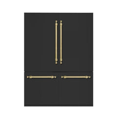 Hallman 60" Built-in, Side by Side, Refrigerator with Total 23.0 Cu.Ft. with Interior filtered water dispenser, Bottom Freezer with Total of 9.0 Cu.Ft. with automatic Icemaker, Panel Ready - HRBIBM60PR - The Home Selection