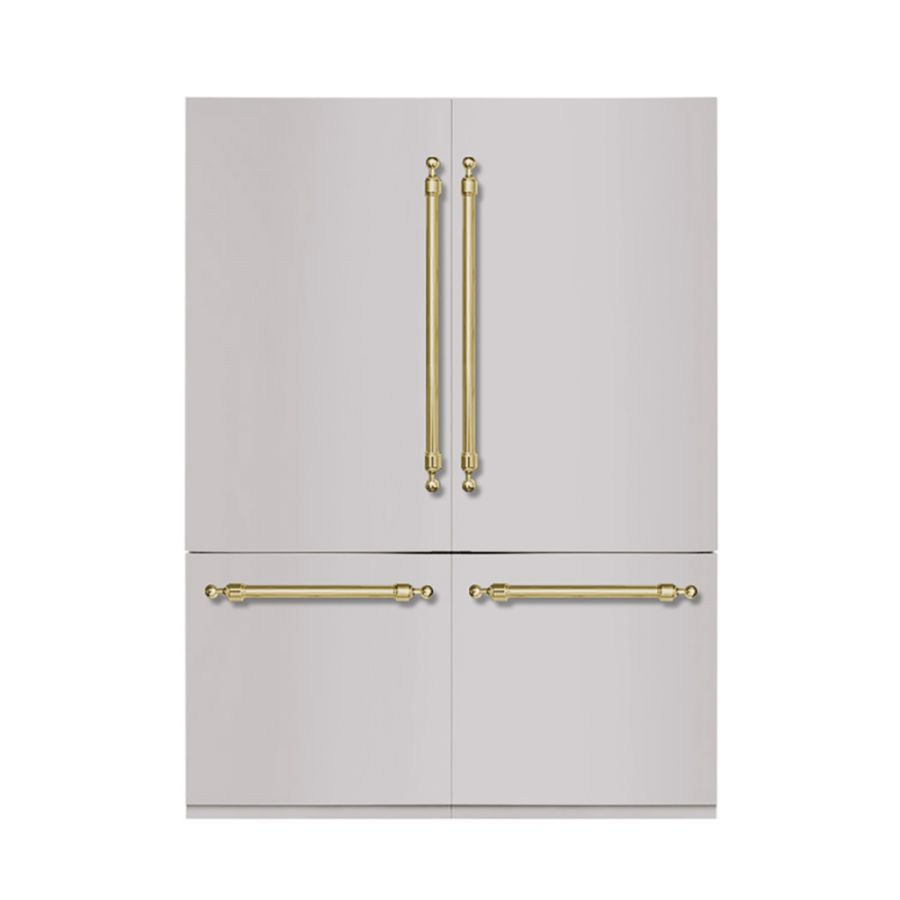 Hallman 60" Built-in, Side by Side, Refrigerator with Total 23.0 Cu.Ft. with Interior filtered water dispenser, Bottom Freezer with Total of 9.0 Cu.Ft. with automatic Icemaker, Panel Ready - HRBIBM60PR - The Home Selection