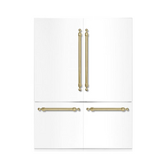 Hallman 60" Built-in, Side by Side, Refrigerator with Total 23.0 Cu.Ft. with Interior filtered water dispenser, Bottom Freezer with Total of 9.0 Cu.Ft. with automatic Icemaker, Panel Ready - HRBIBM60PR - The Home Selection