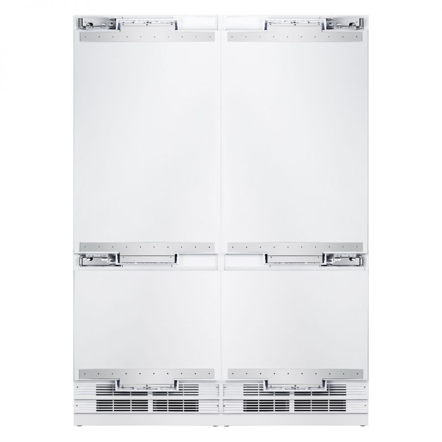 Hallman 60" Built-in, Side by Side, Refrigerator with Total 23.0 Cu.Ft. with Interior filtered water dispenser, Bottom Freezer with Total of 9.0 Cu.Ft. with automatic Icemaker, Panel Ready - HRBIBM60PR - The Home Selection