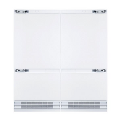 Hallman 72" Built-in, Side by Side Refrigerator with total of 28.4 Cu. Ft. and Freezer with a total of 11.2 Cu.Ft, Contemporary European Design, Panel Ready - HRBISBM72PR - The Home Selection