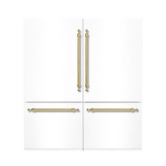 Hallman 72" Built-in, Side by Side Refrigerator with total of 28.4 Cu. Ft. and Freezer with a total of 11.2 Cu.Ft, Contemporary European Design, Panel Ready - HRBISBM72PR - The Home Selection