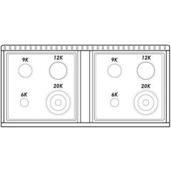 Hallman Classico Series 48" Dual Fuel Freestanding Range in Blue Grey with Chrome Trim - HCLRDF48CMGR - The Home Selection