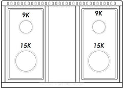 Hallman 30" Freestanding BOLD Series Range - HBR