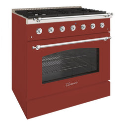 Hallman 36" Classico Series Freestanding Range - HCLR
