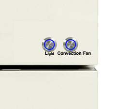 Hallman Classico Series 48" Dual Fuel Freestanding Range in Antique White with Brass Trim - HCLRDF48BSAW