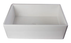 Alfi White 30  Contemporary Smooth Apron Fireclay Farmhouse Kitchen Sink - AB510-W