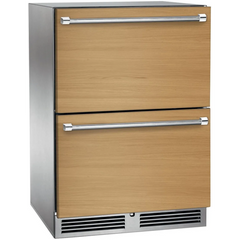 Perlick 24" Signature Series Dual-Zone Refrigerator/Freezer Drawers – Indoor - HP24ZS-4