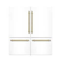 Hallman 72" Built-in, Side by Side Refrigerator with total of 28.4 Cu. Ft. and Freezer with a total of 11.2 Cu.Ft, Contemporary European Design, Panel Ready - HRBISBM72PR