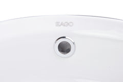 EAGO 16  ROUND CERAMIC ABOVE MOUNT BATHROOM BASIN VESSEL SINK - BA129
