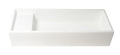Alfi 39  White Above Mount Fireclay Bathroom Trough Sink - AB39TR