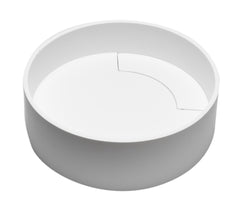 Alfi 15  Round White Matte Solid Surface Resin Sink - ABRS15R