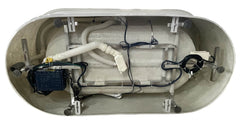 EAGO 74  White Free Standing Air Bubble Bathtub - AM1900