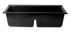 Alfi 33  Granite Composite Workstation Step Rim Double Bowl Drop In Sink with Accessories - AB3418DBDI