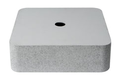 Alfi 16  Solid Concrete Chiseled Style Square Above Mount Vessel Sink - ABCO16S