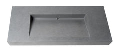 Alfi 48  Solid Concrete Rectangular Countertop Sink - ABCO48R
