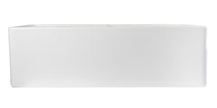 Alfi White 32  Smooth Apron Double Bowl Fireclay Farmhouse Kitchen Sink - AB538-W