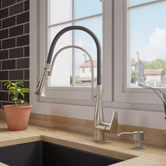 Alfi Kitchen Faucet with Rubber Stem - Brushed Nickel