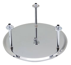 Alfi 20  Round Brushed Solid Ultra Thin Rain Shower Head - RAIN20R