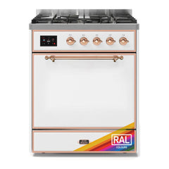 ILVE 30" Majestic II Series Dual Fuel Range with 5 Burners - UM30DQNE3 - The Home Selection