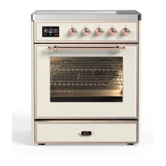 ILVE 30" Majestic II Series Freestanding Electric Single Oven Range with 4 Elements, Triple Glass Cool Door, Convection Oven, TFT Oven Control Display and Child Lock - UMI30NE3 - The Home Selection