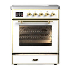 ILVE 30" Majestic II Series Freestanding Electric Single Oven Range with 4 Elements, Triple Glass Cool Door, Convection Oven, TFT Oven Control Display and Child Lock - UMI30NE3 - The Home Selection
