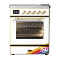 ILVE 30" Majestic II Series Freestanding Electric Single Oven Range with 4 Elements, Triple Glass Cool Door, Convection Oven, TFT Oven Control Display and Child Lock - UMI30NE3 - The Home Selection