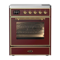 ILVE 30" Majestic II Series Freestanding Electric Single Oven Range with 4 Elements, Triple Glass Cool Door, Convection Oven, TFT Oven Control Display and Child Lock - UMI30NE3 - The Home Selection