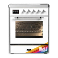 ILVE 30" Majestic II Series Freestanding Electric Single Oven Range with 4 Elements, Triple Glass Cool Door, Convection Oven, TFT Oven Control Display and Child Lock - UMI30NE3 - The Home Selection