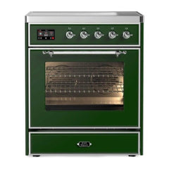 ILVE 30" Majestic II Series Freestanding Electric Single Oven Range with 4 Elements, Triple Glass Cool Door, Convection Oven, TFT Oven Control Display and Child Lock - UMI30NE3 - The Home Selection