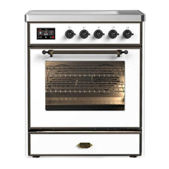 ILVE 30" Majestic II Series Freestanding Electric Single Oven Range with 4 Elements, Triple Glass Cool Door, Convection Oven, TFT Oven Control Display and Child Lock - UMI30NE3 - The Home Selection