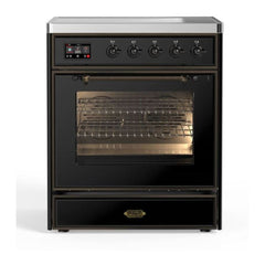 ILVE 30" Majestic II Series Freestanding Electric Single Oven Range with 4 Elements, Triple Glass Cool Door, Convection Oven, TFT Oven Control Display and Child Lock - UMI30NE3 - The Home Selection