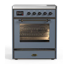 ILVE 30" Majestic II Series Freestanding Electric Single Oven Range with 4 Elements, Triple Glass Cool Door, Convection Oven, TFT Oven Control Display and Child Lock - UMI30NE3 - The Home Selection