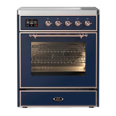 ILVE 30" Majestic II Series Freestanding Electric Single Oven Range with 4 Elements, Triple Glass Cool Door, Convection Oven, TFT Oven Control Display and Child Lock - UMI30NE3 - The Home Selection