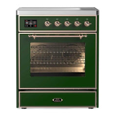 ILVE 30" Majestic II Series Freestanding Electric Single Oven Range with 4 Elements, Triple Glass Cool Door, Convection Oven, TFT Oven Control Display and Child Lock - UMI30NE3 - The Home Selection