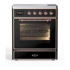 ILVE 30" Majestic II Series Freestanding Electric Single Oven Range with 4 Elements, Triple Glass Cool Door, Convection Oven, TFT Oven Control Display and Child Lock - UMI30NE3 - The Home Selection