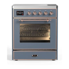 ILVE 30" Majestic II Series Freestanding Electric Single Oven Range with 4 Elements, Triple Glass Cool Door, Convection Oven, TFT Oven Control Display and Child Lock - UMI30NE3 - The Home Selection