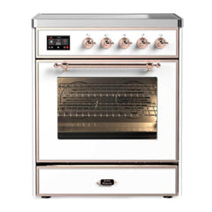 ILVE 30" Majestic II Series Freestanding Electric Single Oven Range with 4 Elements, Triple Glass Cool Door, Convection Oven, TFT Oven Control Display and Child Lock - UMI30NE3 - The Home Selection