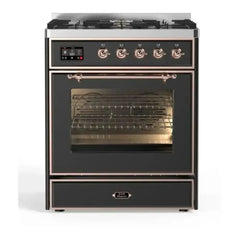ILVE 30" Majestic II Series Gas Burner and Electric Oven Range with 5 Sealed Burners - UM30DNE3 - The Home Selection