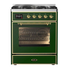 ILVE 30" Majestic II Series Gas Burner and Electric Oven Range with 5 Sealed Burners - UM30DNE3 - The Home Selection