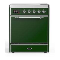 ILVE 30" Majestic II Series Induction Range with 4 Elements 2.3 cu. ft. Total Oven Capacity TFT Oven Control Display - UMI30QNE3 - The Home Selection