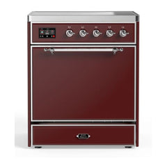 ILVE 30" Majestic II Series Induction Range with 4 Elements 2.3 cu. ft. Total Oven Capacity TFT Oven Control Display - UMI30QNE3 - The Home Selection