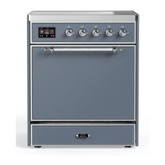 ILVE 30" Majestic II Series Induction Range with 4 Elements 2.3 cu. ft. Total Oven Capacity TFT Oven Control Display - UMI30QNE3 - The Home Selection
