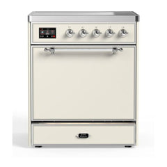 ILVE 30" Majestic II Series Induction Range with 4 Elements 2.3 cu. ft. Total Oven Capacity TFT Oven Control Display - UMI30QNE3 - The Home Selection