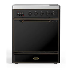 ILVE 30" Majestic II Series Induction Range with 4 Elements 2.3 cu. ft. Total Oven Capacity TFT Oven Control Display - UMI30QNE3 - The Home Selection
