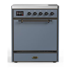 ILVE 30" Majestic II Series Induction Range with 4 Elements 2.3 cu. ft. Total Oven Capacity TFT Oven Control Display - UMI30QNE3 - The Home Selection