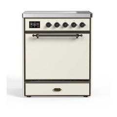 ILVE 30" Majestic II Series Induction Range with 4 Elements 2.3 cu. ft. Total Oven Capacity TFT Oven Control Display - UMI30QNE3 - The Home Selection