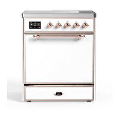 ILVE 30" Majestic II Series Induction Range with 4 Elements 2.3 cu. ft. Total Oven Capacity TFT Oven Control Display - UMI30QNE3 - The Home Selection